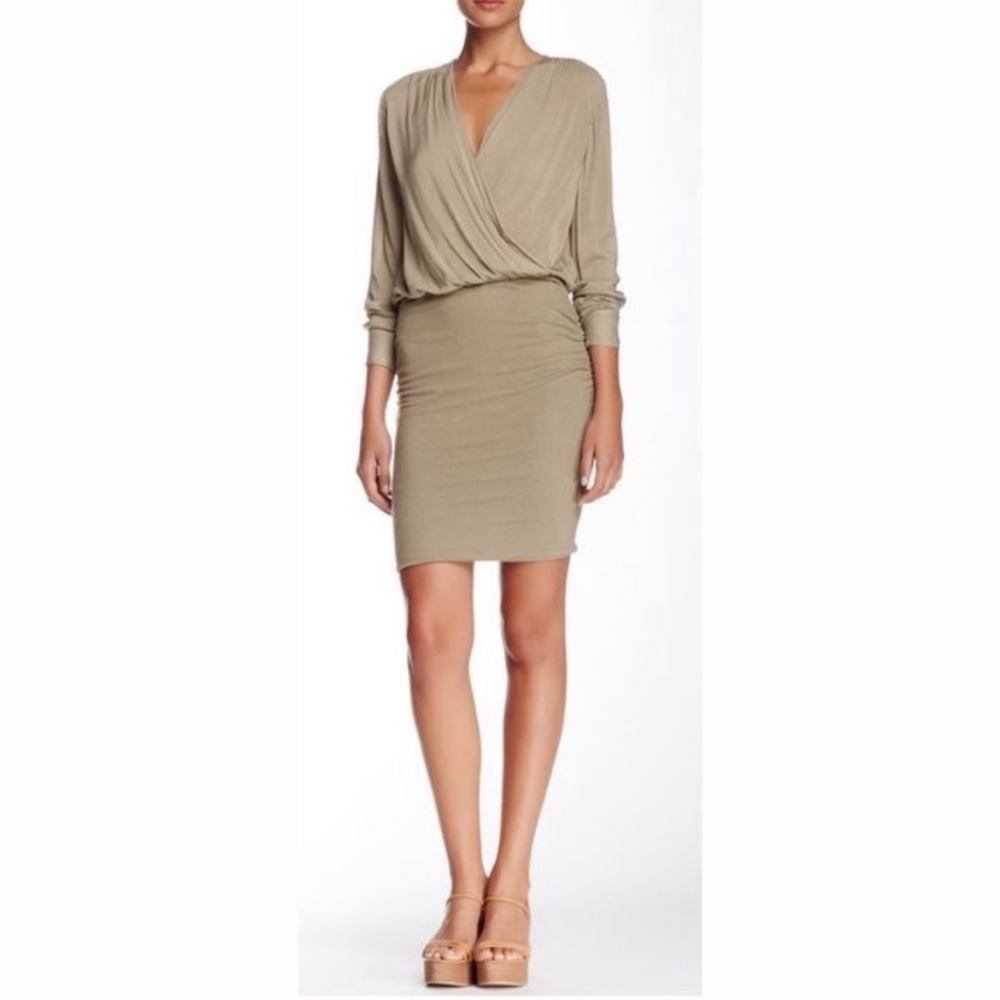 NWT James Perse Collage Wrap Dress